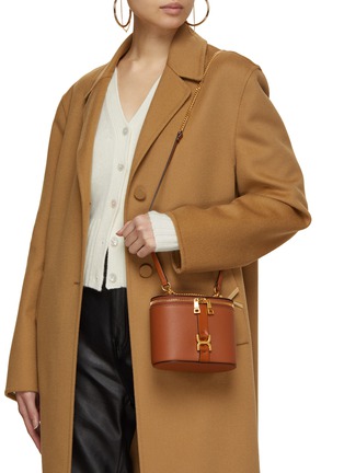 Figure View - Click To Enlarge - CHLOÉ - Marcie Vanity Leather Crossbody Bag
