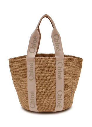 Main View - Click To Enlarge - CHLOÉ - Woody Basket Paper Tote Bag
