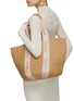 Figure View - Click To Enlarge - CHLOÉ - Woody Basket Paper Tote Bag