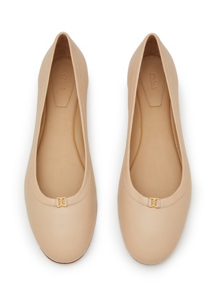Detail View - Click To Enlarge - CHLOÉ - Marcie Leather Ballerina Flats