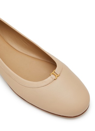 Detail View - Click To Enlarge - CHLOÉ - Marcie Leather Ballerina Flats