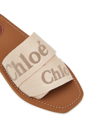 Detail View - Click To Enlarge - CHLOÉ - Woody Linen Slides