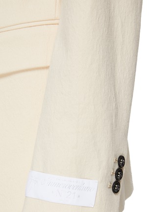  - N°21 - Single Breasted Textured Linen Blazer