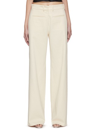 Main View - Click To Enlarge - N°21 - Textured Linen Wide Leg Pants