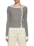 Main View - Click To Enlarge - N°21 - Striped Cotton Knit Top