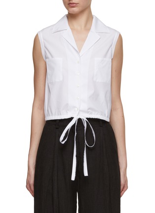 Main View - Click To Enlarge - N°21 - Cropped Cotton Shirt
