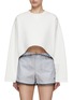 Main View - Click To Enlarge - N°21 - Cropped Cotton Sweatshirt