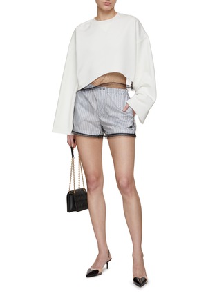 Figure View - Click To Enlarge - N°21 - Mesh Overlay Shorts