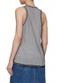 Back View - Click To Enlarge - N°21 - Mesh Overlay Cotton Tank