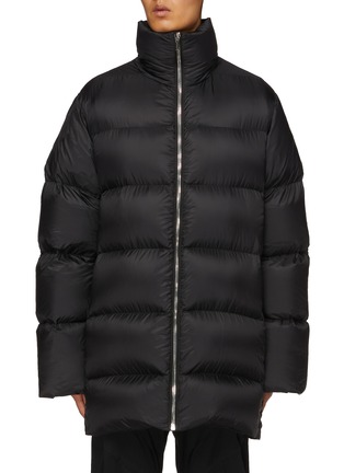 Main View - Click To Enlarge - RICK OWENS  - X Moncler High Neck Cyclopic Puffer Coat