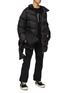 Figure View - Click To Enlarge - RICK OWENS  - X Moncler High Neck Cyclopic Puffer Coat