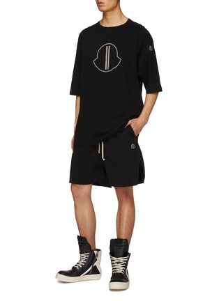 Figure View - Click To Enlarge - RICK OWENS  - X Moncler Long Drawstring Boxer Shorts