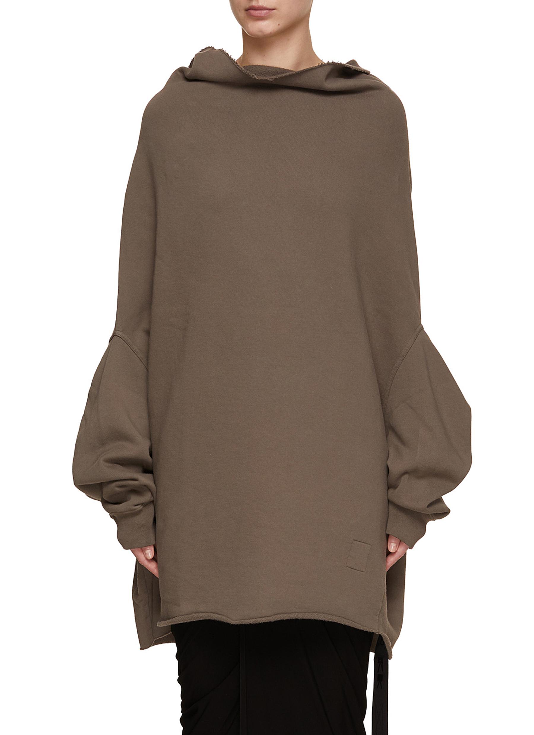 Rick owens drkshdw draped jersey hoodie online