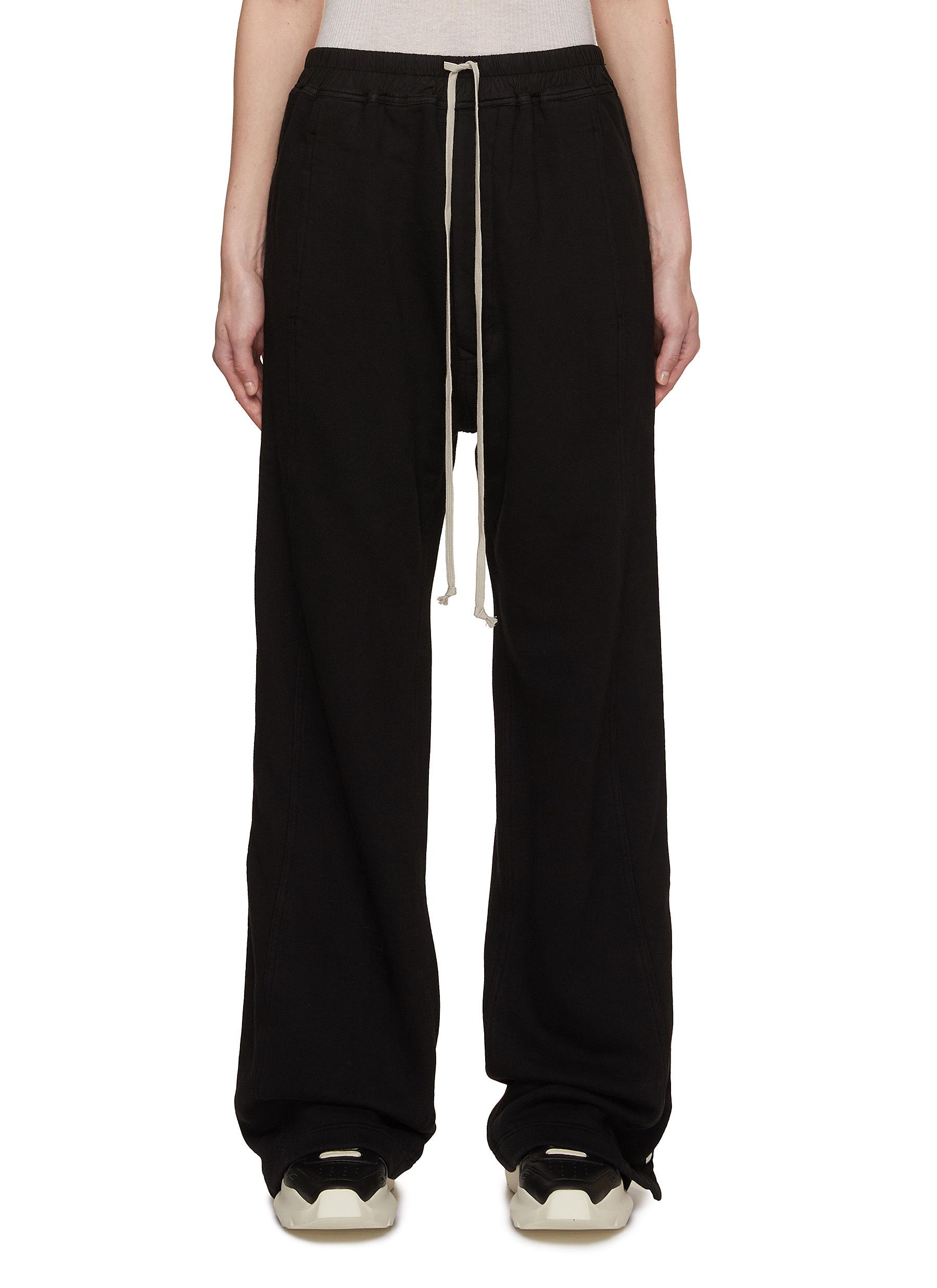 RICK OWENS DRKSHDW Side Snap Wide Leg Pusher Pants Women