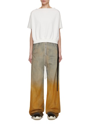 Main View - Click To Enlarge - RICK OWENS DRKSHDW - Dagger Cropped T-Shirt