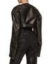 Back View - Click To Enlarge - RICK OWENS  - Micro Biker Leather Jacket