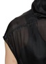  - RICK OWENS  - Edfu Cap Sleeve Sheer Silk Maxi Dress
