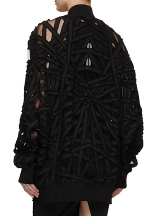 Back View - Click To Enlarge - RICK OWENS  - Peter Cut Out Detail Flight Bomber Jacket