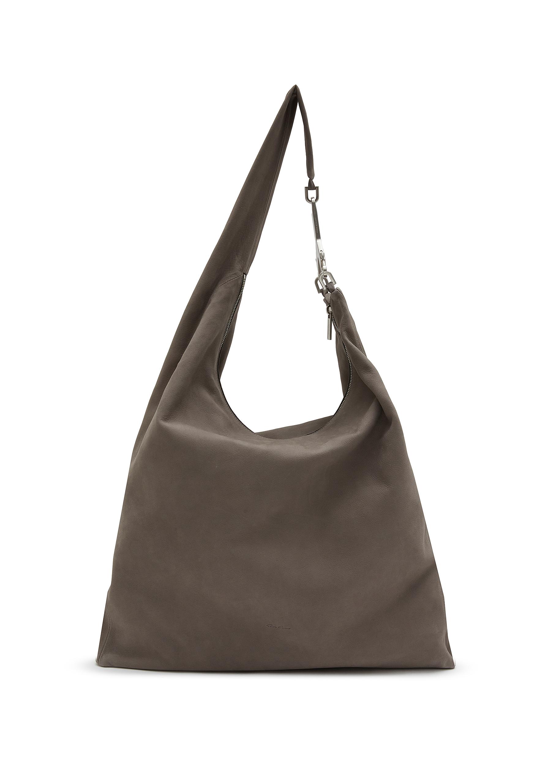 Slouchy Cerberus Leather Shoulder Bag