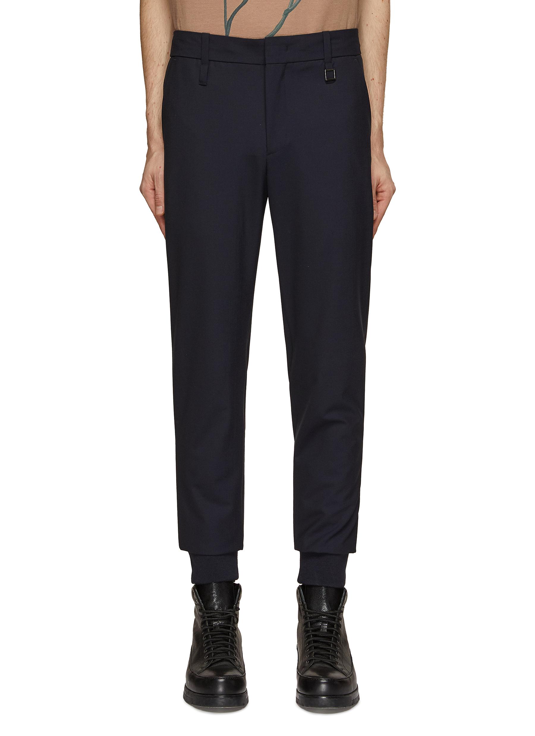 Tapered wool pants