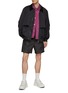 Figure View - Click To Enlarge - WOOYOUNGMI - Drawstring Nylon Shorts