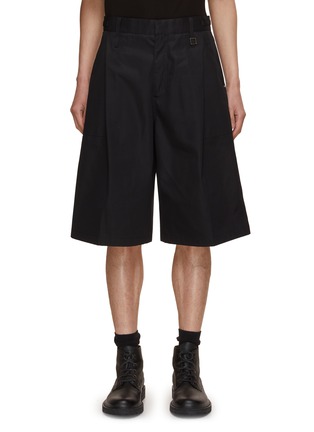 Main View - Click To Enlarge - WOOYOUNGMI - Waist Tightening Cotton Shorts