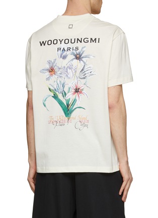 Back View - Click To Enlarge - WOOYOUNGMI - Floral Print Cotton T-Shirt