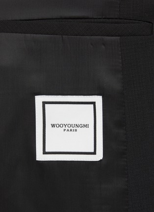  - WOOYOUNGMI - Logo Pin Double Breasted Wool Blazer
