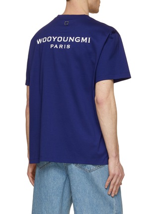 Back View - Click To Enlarge - WOOYOUNGMI - Logo Crewneck T-Shirt