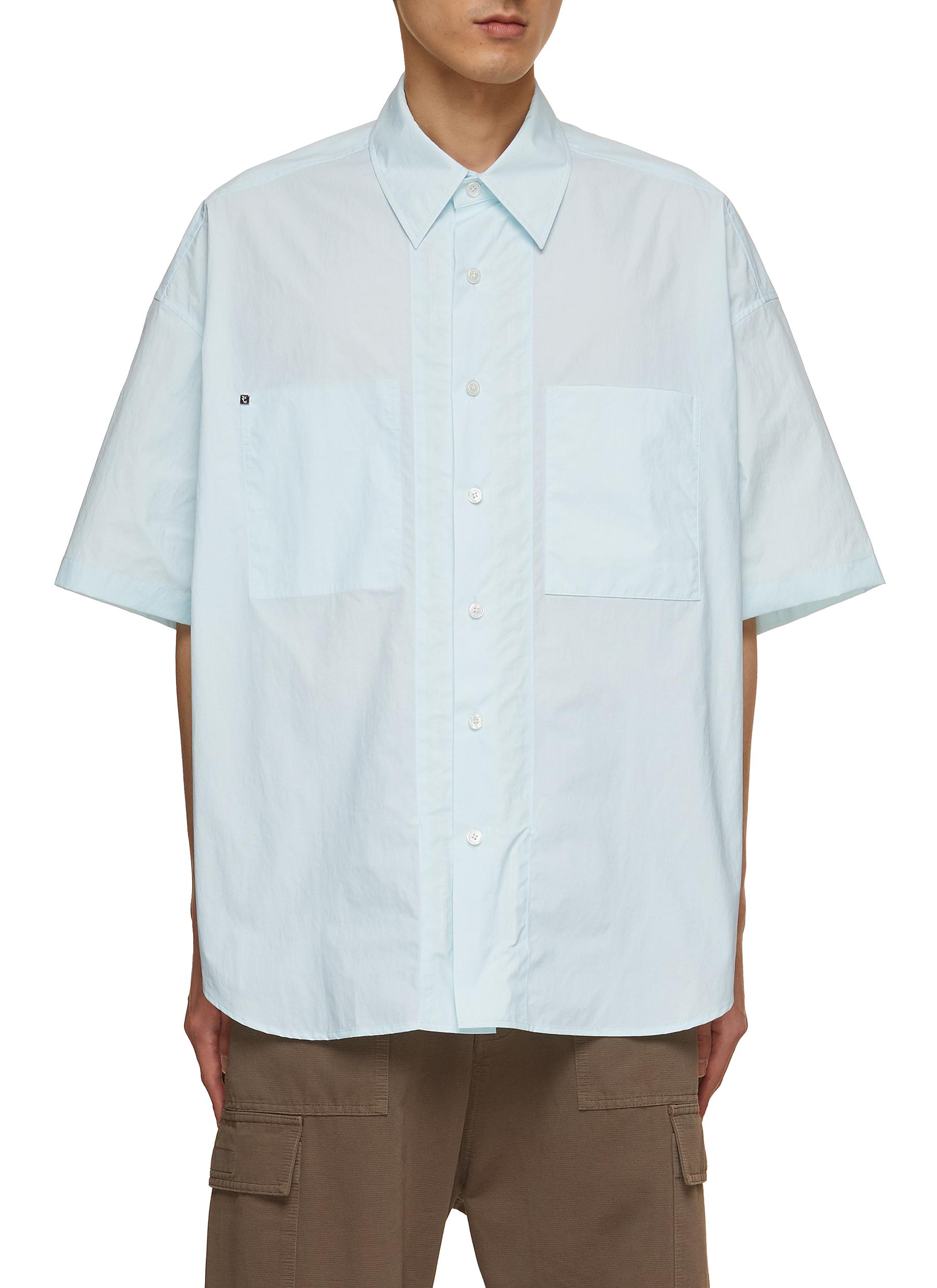 Elasticated Sides Relaxed Fit Shirt