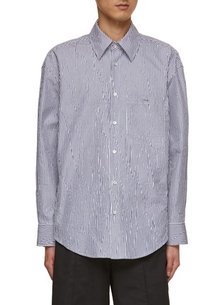 Main View - Click To Enlarge - WOOYOUNGMI - Button Side Part Striped Shirt