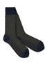 Main View - Click To Enlarge - LONDON SOCK COMPANY - Jermyn St. Houndstooth Mid-Calf Socks