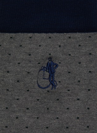 Detail View - Click To Enlarge - LONDON SOCK COMPANY - Spot of Style Mid-Calf Socks