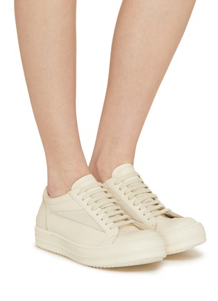 Figure View - Click To Enlarge - RICK OWENS  - Vintage Leather Suede Sneakers