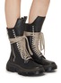 Figure View - Click To Enlarge - RICK OWENS  - x Dr. Martens 1918 DMXL Leather Calf Length Boots