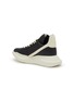  - RICK OWENS  - Grained Leather High-top Sneakers