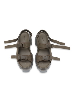 Detail View - Click To Enlarge - RICK OWENS  - Tractor Platform Leather Sandals