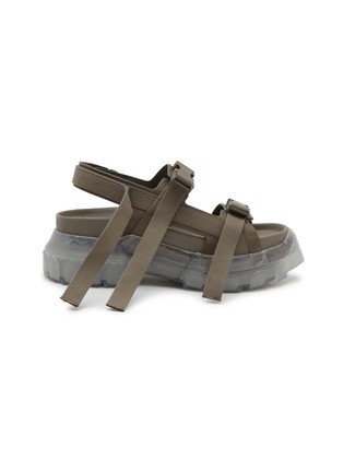 Main View - Click To Enlarge - RICK OWENS  - Tractor Platform Leather Sandals
