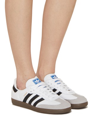 Figure View - Click To Enlarge - ADIDAS - Samba OG Gum Sole Leather Sneakers