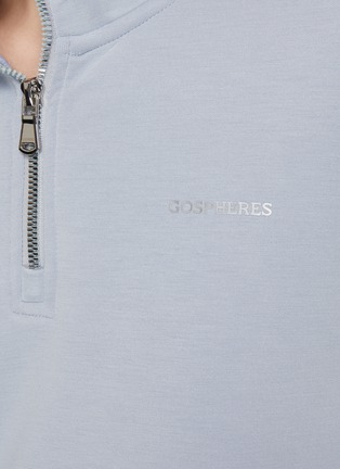  - GOSPHERES - Large Collar Half Zip Sweatshirt