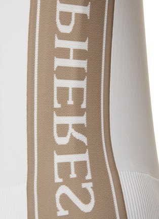  - GOSPHERES - Side Logo Intarsia Mock Neck Knit