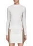 Main View - Click To Enlarge - GOSPHERES - Side Logo Intarsia Mock Neck Knit
