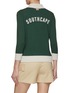 Back View - Click To Enlarge - SOUTHCAPE - Quarter Sleeve` Knit Polo Jumper