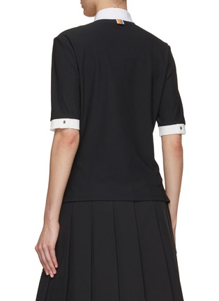 Back View - Click To Enlarge - SOUTHCAPE - Tie Neckline Polo