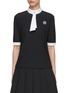 Main View - Click To Enlarge - SOUTHCAPE - Tie Neckline Polo
