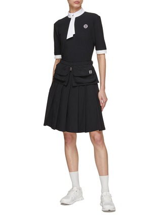 Figure View - Click To Enlarge - SOUTHCAPE - Tie Neckline Polo