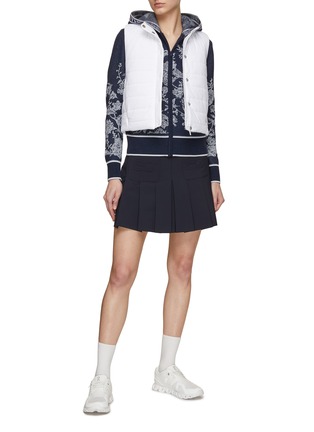Figure View - Click To Enlarge - SOUTHCAPE - Zip Up Nature Illustration Print Knit Jacket