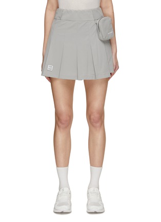 Main View - Click To Enlarge - SOUTHCAPE - Zip Pouch Pleated Skirt