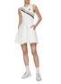 Figure View - Click To Enlarge - SOUTHCAPE - Sleeveless Diagonal Dress