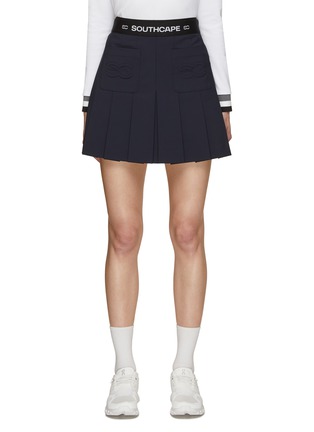 Main View - Click To Enlarge - SOUTHCAPE - Logo Pleated Skirt